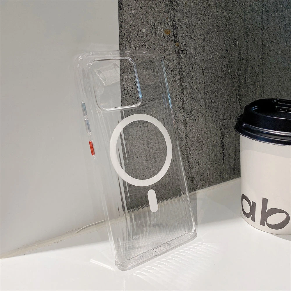 适用小米13手机壳瓦楞冰雾13Pro磁吸超薄增透不发黄13Ultra保护套