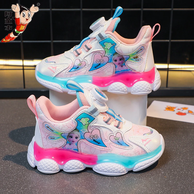 atongmu/阿童木2024春秋新款网面透气女童运动鞋中大童女孩跑步鞋