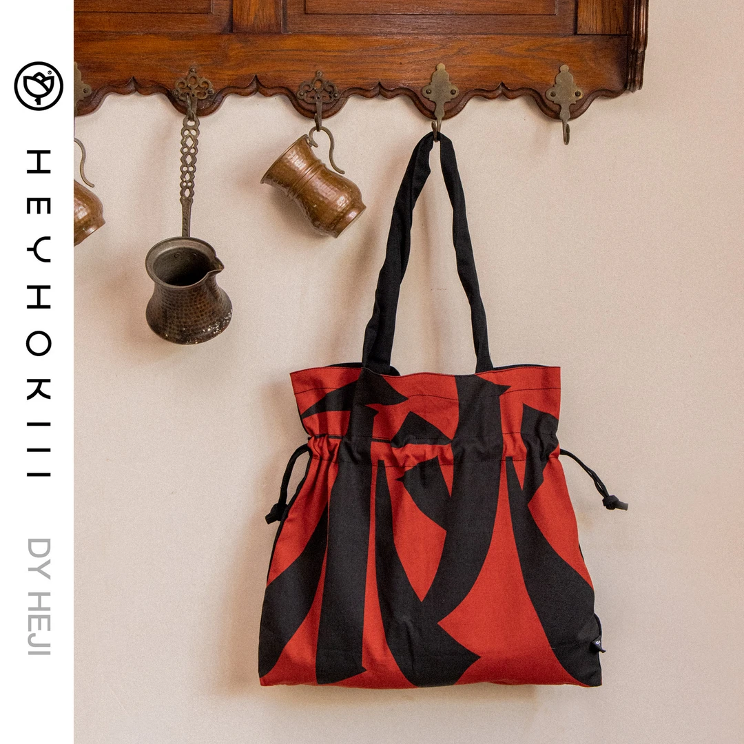 heyhokiii【四季:秋】何几设计事务所原创帆布包单肩斜跨数码印花