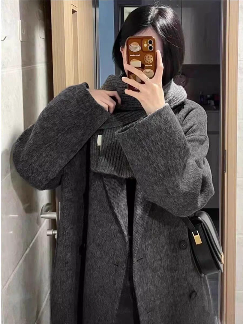 WGJ时尚百搭秋春秋学院外套韩版气质显瘦风衣休闲牛仔外套