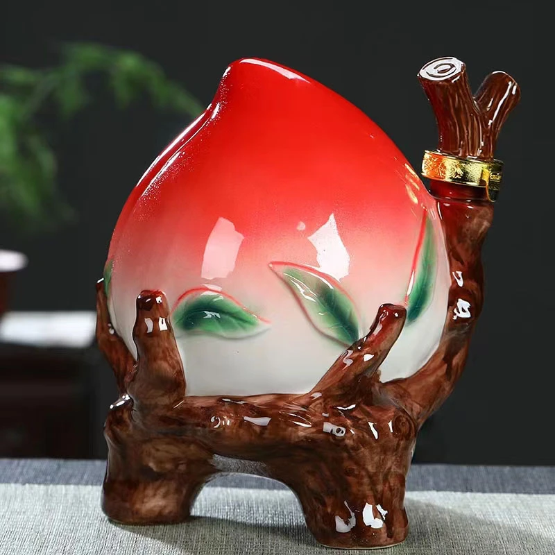 浏阳河酒绵柔浓香型白酒景德镇高端寿桃52度2500毫升51-60度2500