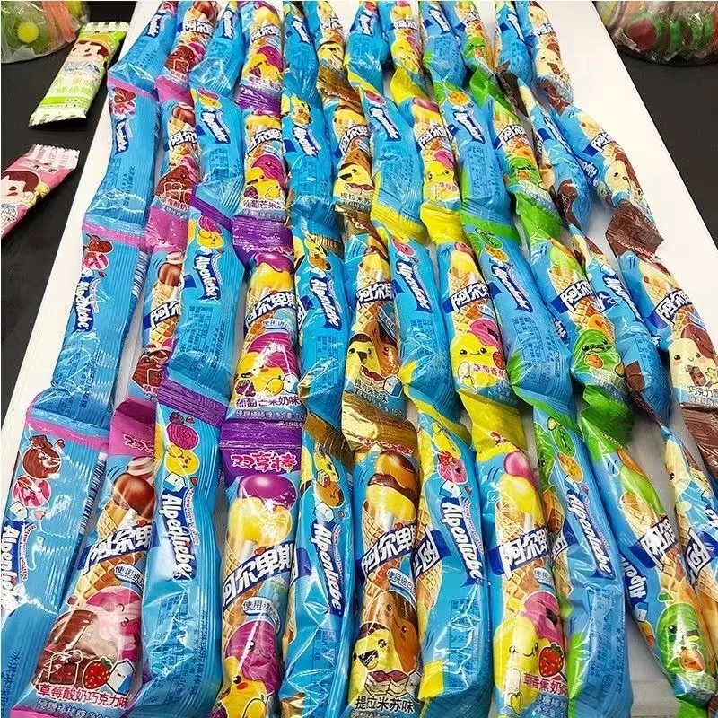 网红同款阿尔卑斯棒棒糖连在一起超长一串袖口有礼物恶搞小朋友