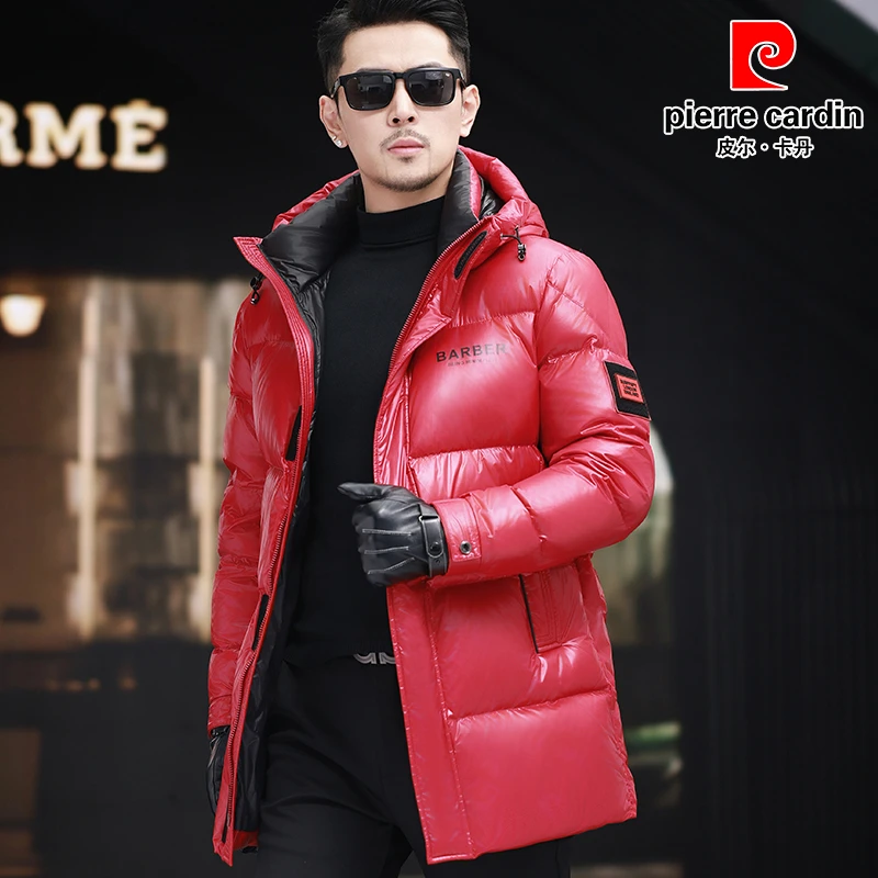 皮尔卡丹冬季新款加厚保暖羽绒服中青年外套男装男士商务羽绒服