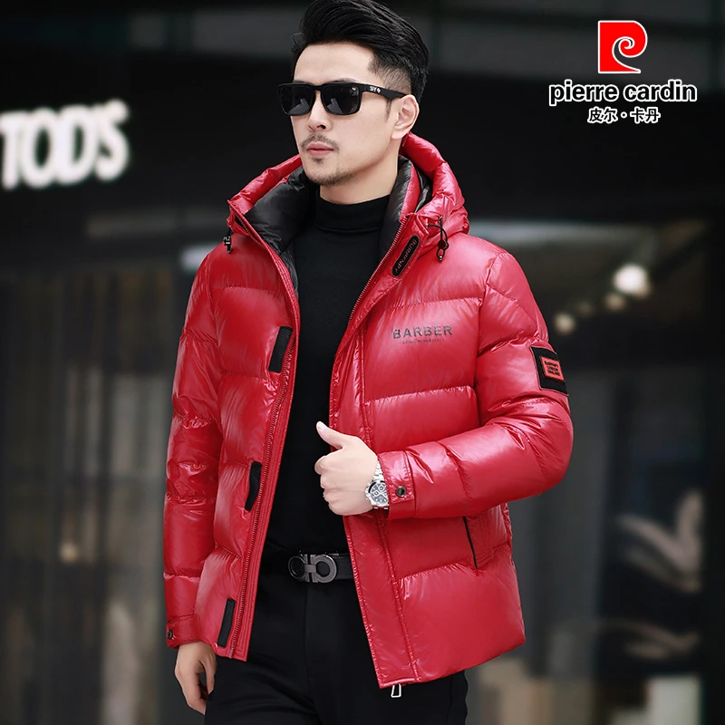 皮尔卡丹冬季新款加厚保暖羽绒服短款男士中青年男士商务羽绒服