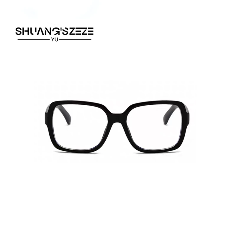 Shuang'sZezeYü 黑框PC防蓝光方框黑色百搭女款框镜眼镜 YF616555