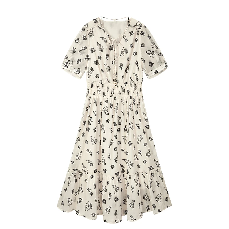 【达人专属】碎花连衣裙N6677