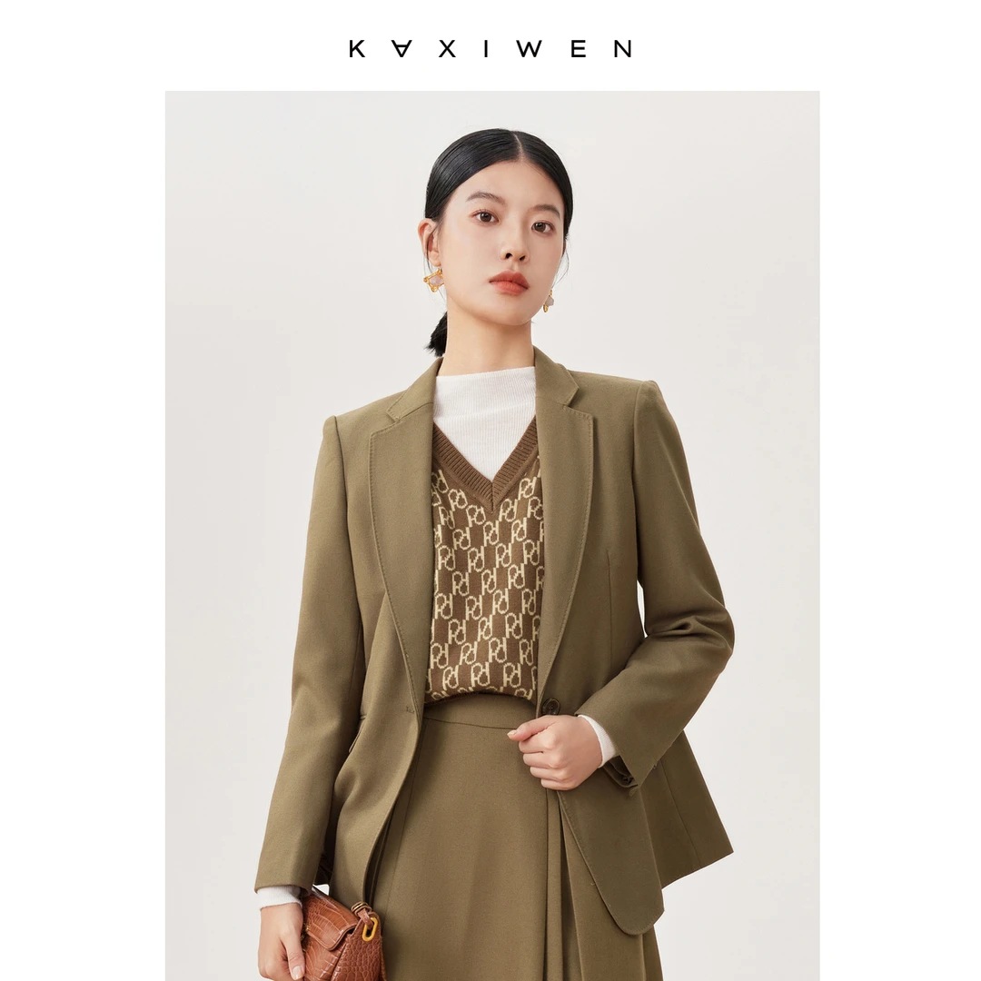 【小余专属】X09AAE8201时尚坎肩外套通勤OL气质休闲西服