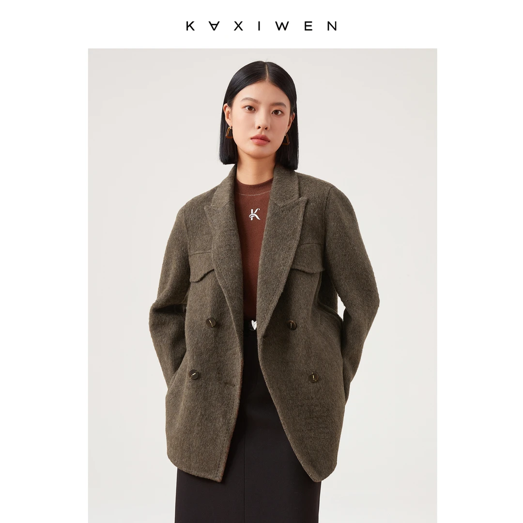 【籽言专属】欧式气质H型羊毛双面呢大衣X10BDE8679