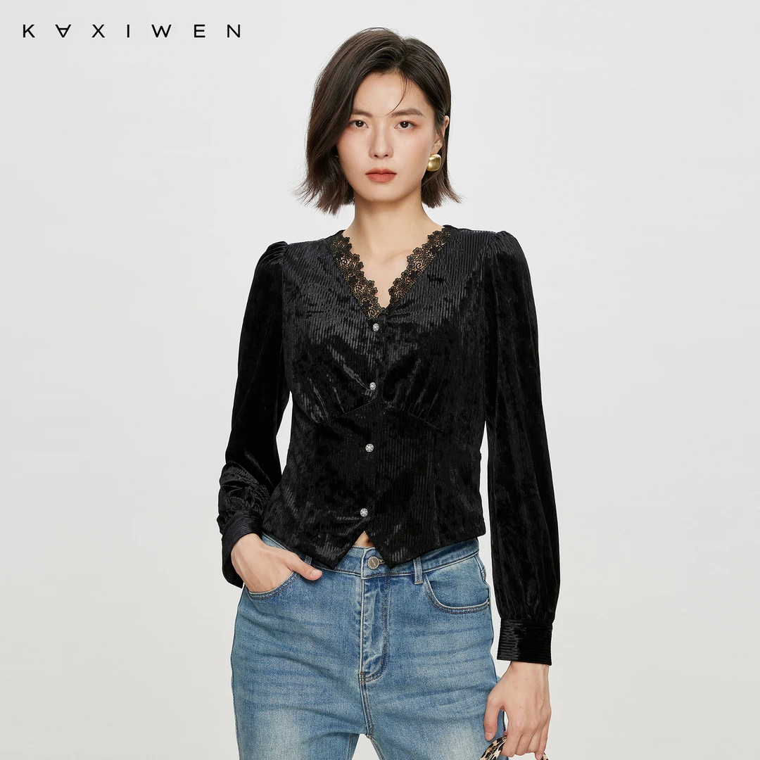 【直播专享】法式优雅小衫N7046