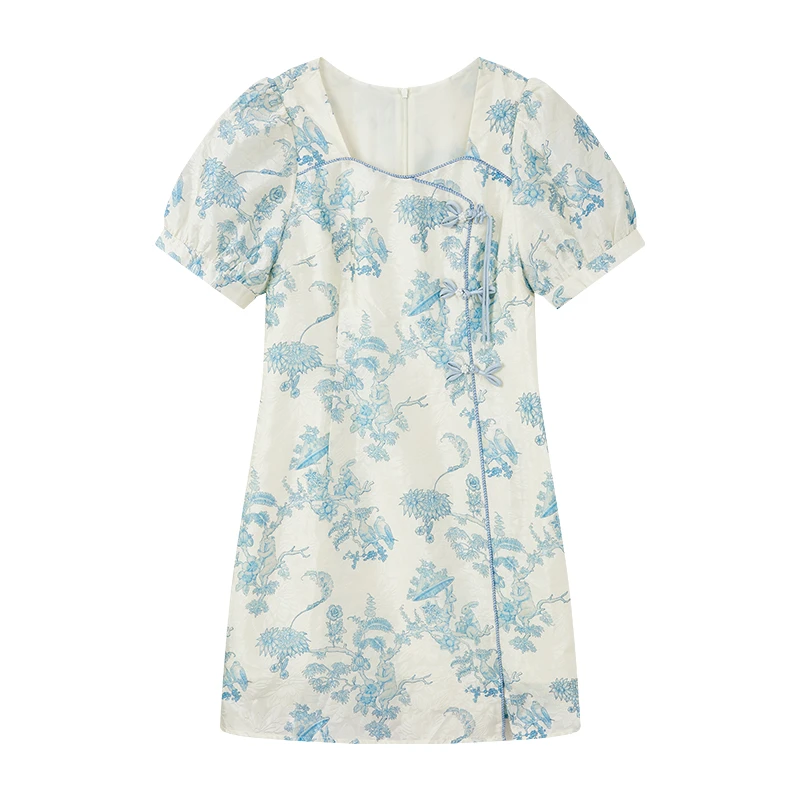 【柠檬专属】国潮风新中式连衣裙S2655