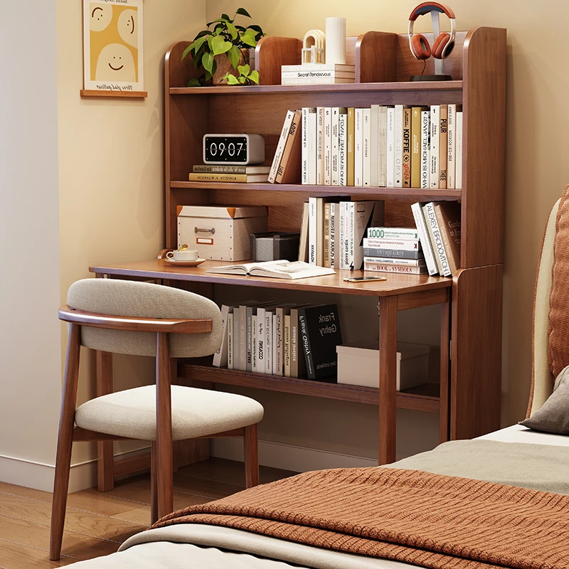 桌子电脑桌家用折叠书桌简易办公桌写字台书架桌子电脑桌家用书桌