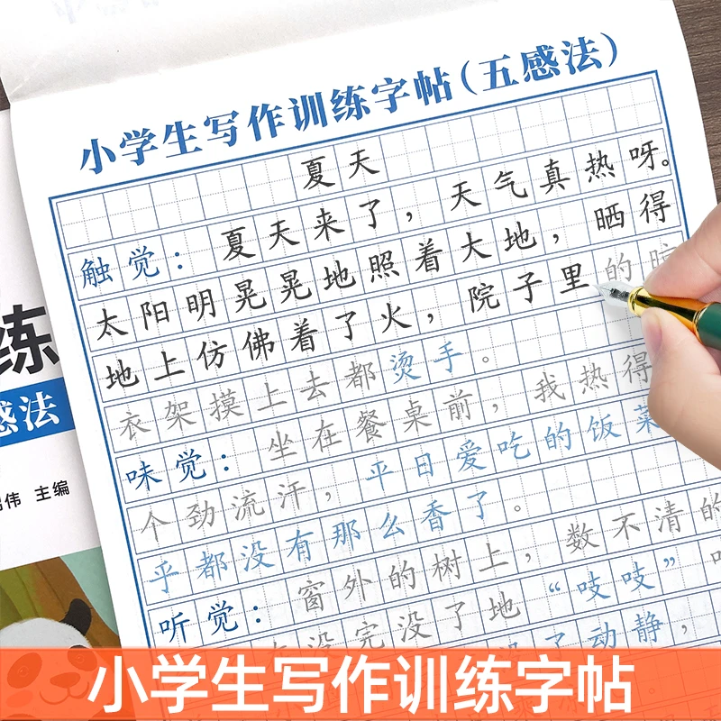 小学生五感法写作文练字帖三四五六年级语文写作入门专项训练字帖
