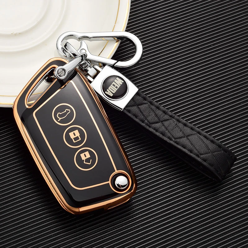 新宝骏RS3车钥匙套RS7 kiwiev扣RC5 RC6 RS5折叠款E300壳RS-3女包