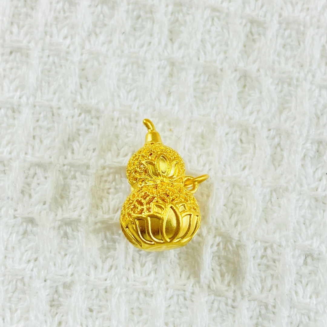 足金999 拉丝莲花葫芦 0.93