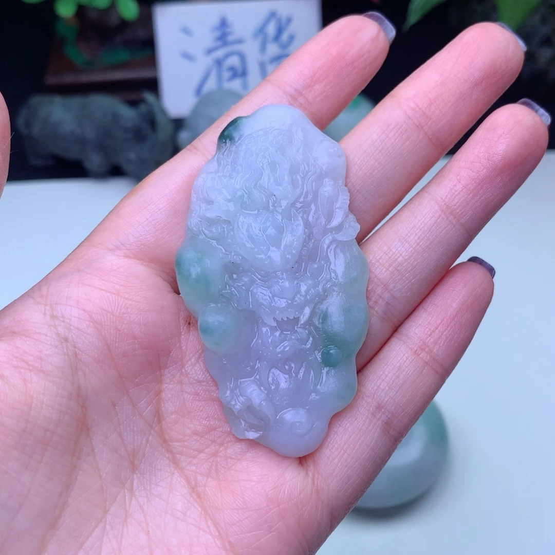 定制翡翠未镶嵌@***金龙牌