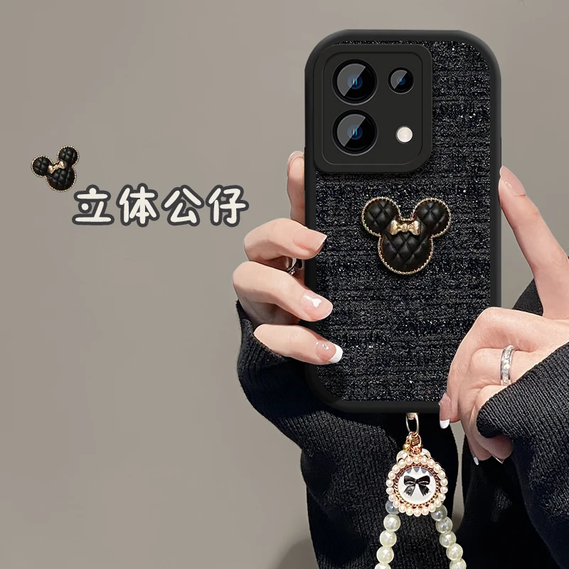 适用OPPOReno8/8pro/8pro+小香风立体公仔编织手机壳全包防摔软壳