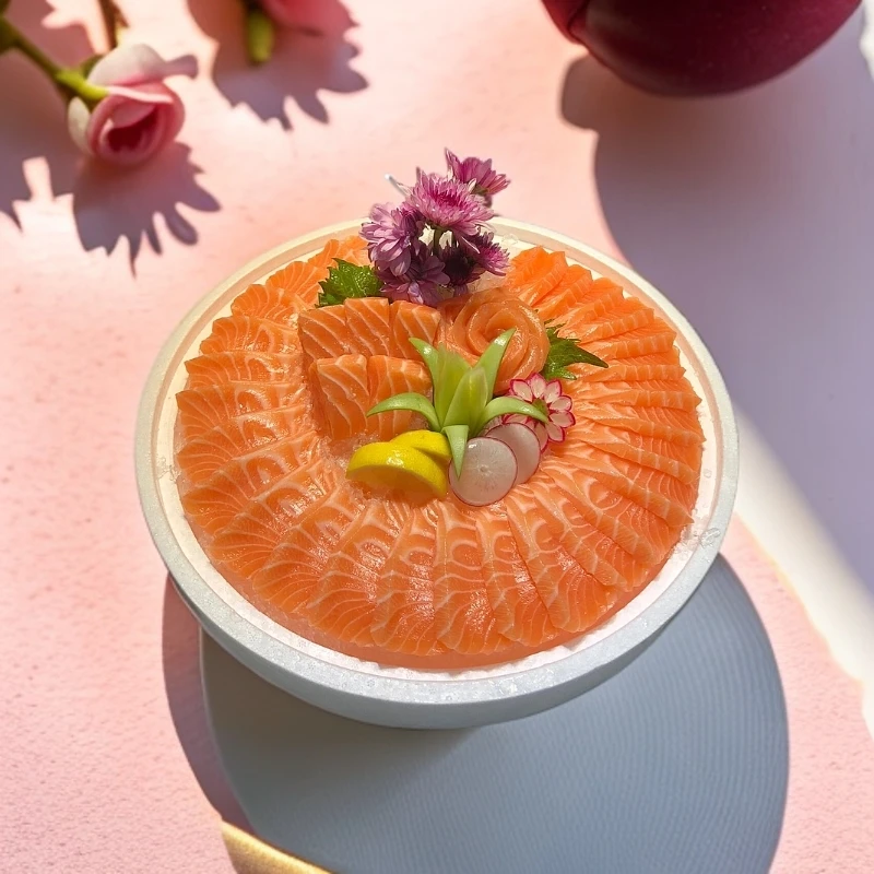 【小时达 外卖精选】精美拼盘·三文鱼柳（纯肉一斤半装）