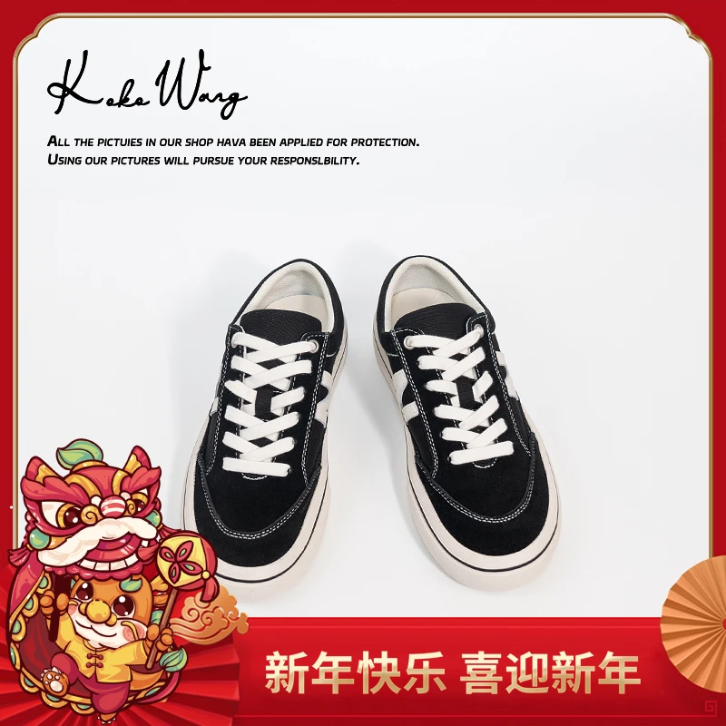 KOKOWANG龙年撞色字母2024春季新款低帮系带休闲鞋051903L11X29