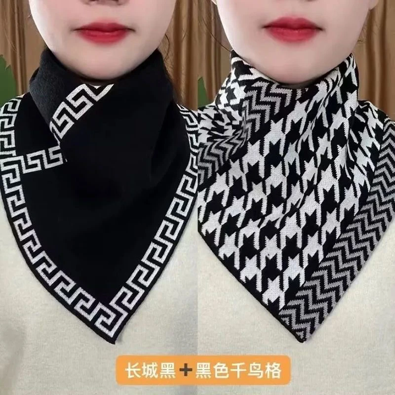 【拍一发二】围脖2025秋冬季护颈防寒百搭脖套保暖气质三角围巾围脖