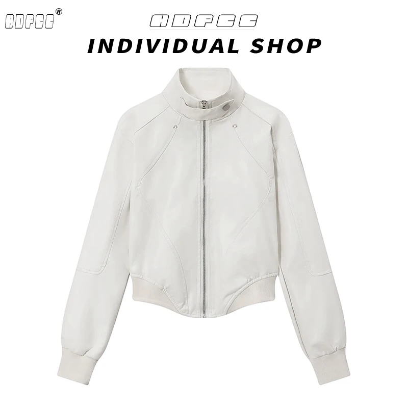 美式复古pu皮衣短外套女春秋季新款设计感辣妹机车修身夹克潮