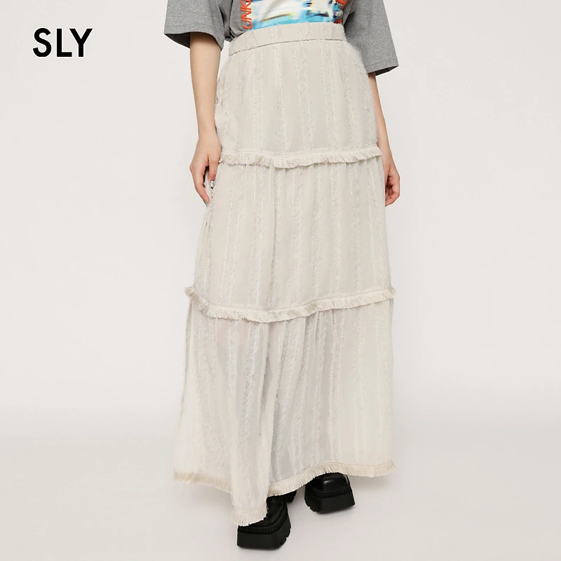 秋季新款温柔初恋感小白裙简约蕾丝半身裙03AZ31-0291