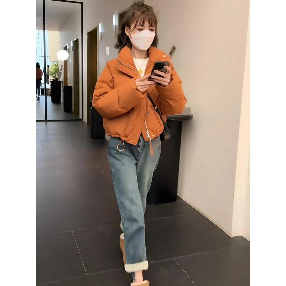 波司登小个子韩系立领短款羽绒羽绒服秋冬新款高级感加厚面包服棉