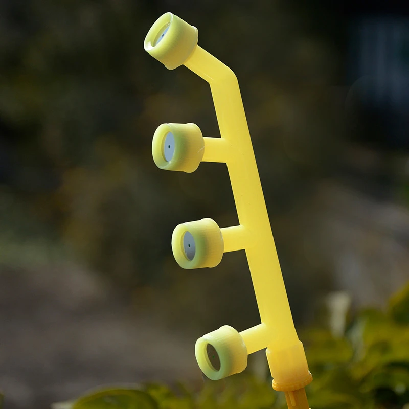 塑料电动喷雾器喷头喷雾四孔喷出水量大雾化农用打药浇菜园艺灌溉