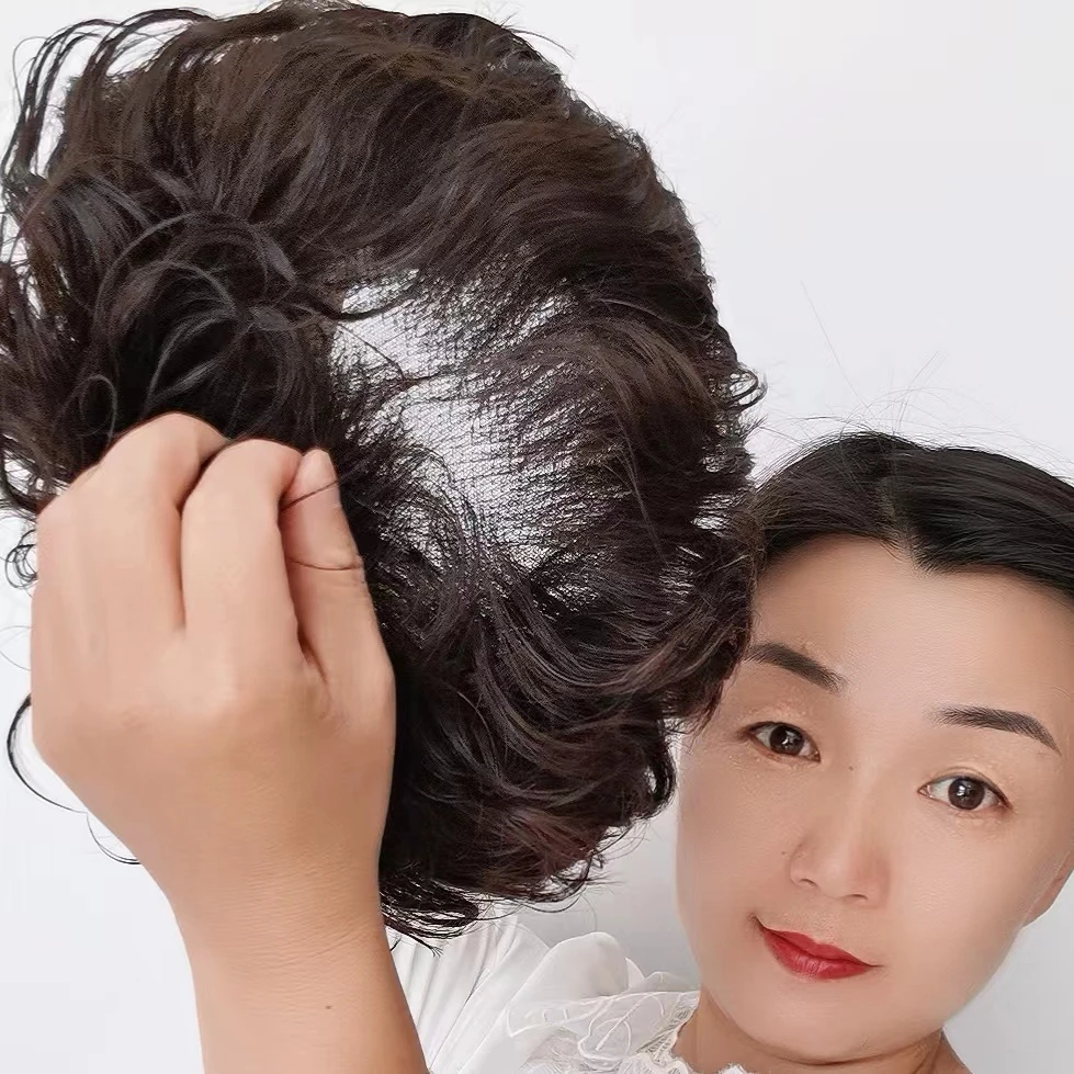 手工钩织超薄透气100%真发夏季佩戴不热全头套【下单后视频量头围】