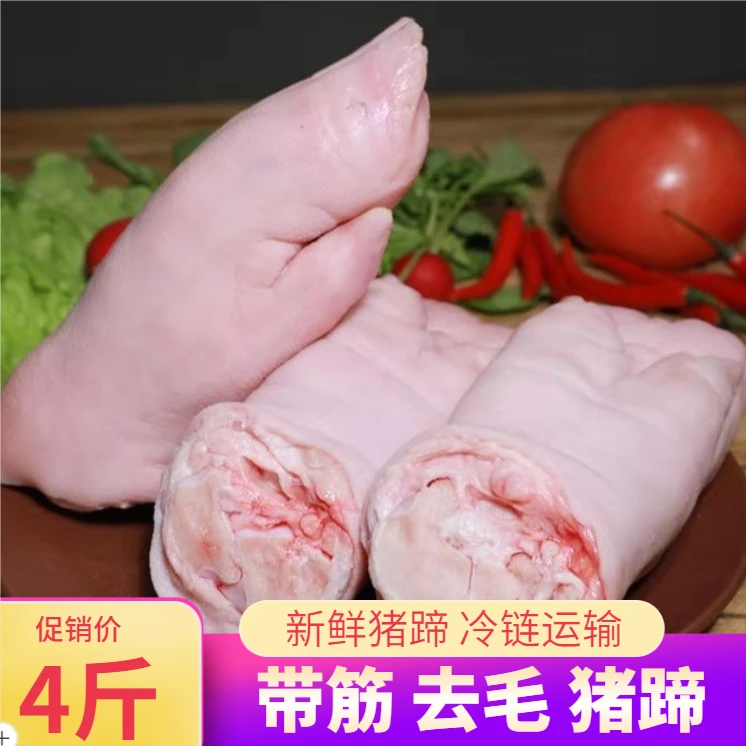 【冷链运输】4-5个新鲜黑猪肉猪蹄生鲜猪蹄带筋猪脚猪蹄鲜猪手猪爪