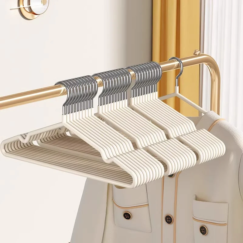 【10支】50#加粗衣架防滑挂钩衣挂家用学生无痕衣服晒衣架撑子阳台x