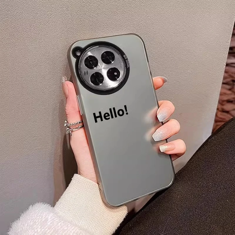 适用一加Ace3手机壳hello个性创意新款一加12保护套简约oneplus11