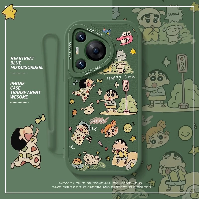 蜡笔小新适用华为Pura70手机壳70pro卡通女70pro+保护套ultra防摔