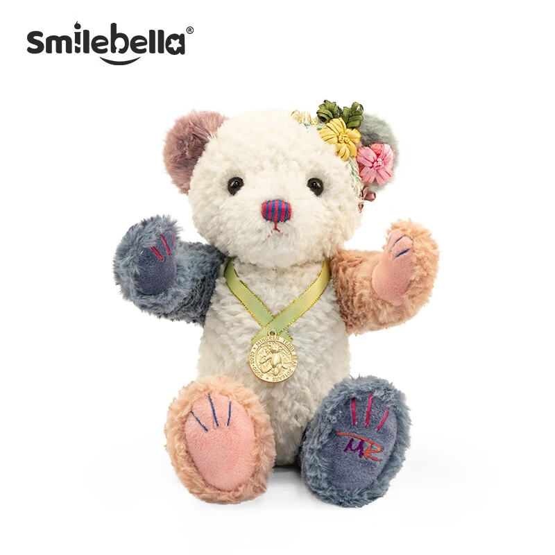 SMILE BELLA英国纪念熊玩偶奥运花色金牌小熊毛绒玩具公仔限量抱