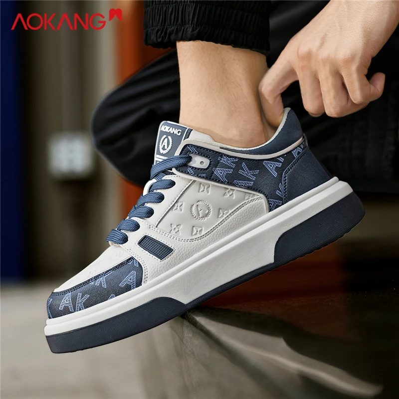 Aokang/奥康2025秋季时尚百搭软底舒适透气运动潮流软底休闲板鞋