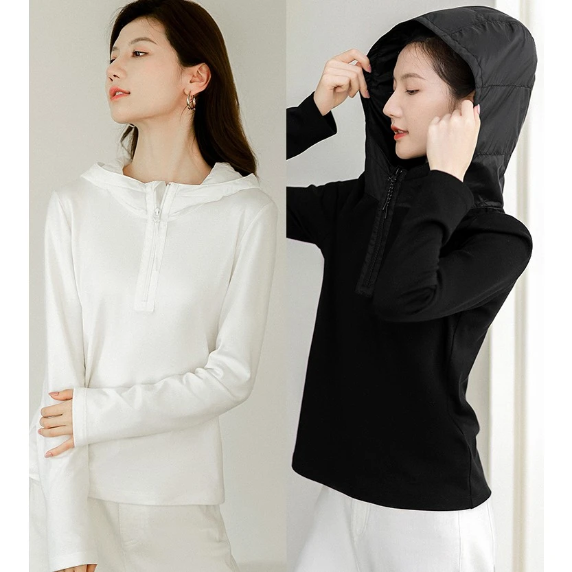 谭飞帽衫羊毛棉莫代尔混纺合体修身显瘦休闲活力连帽套头毛衣