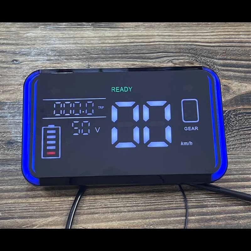 小龟王山猫路虎改装电摩仪表7寸大屏LED显示48V-72V通用防水飞机