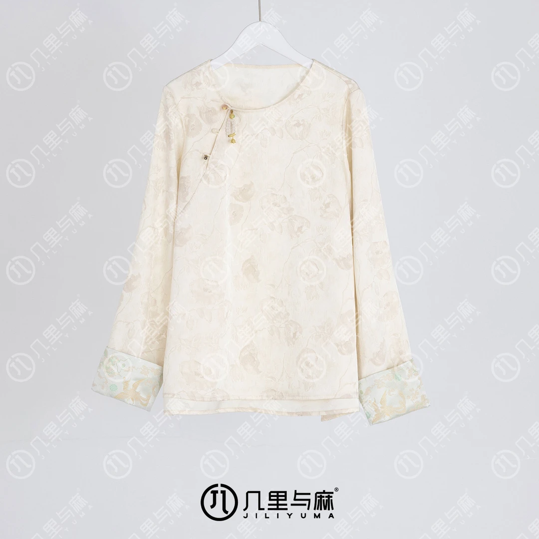 （几里）霜林醉-新国风百搭清凉衬衫 衣长67 胸围108 1030864