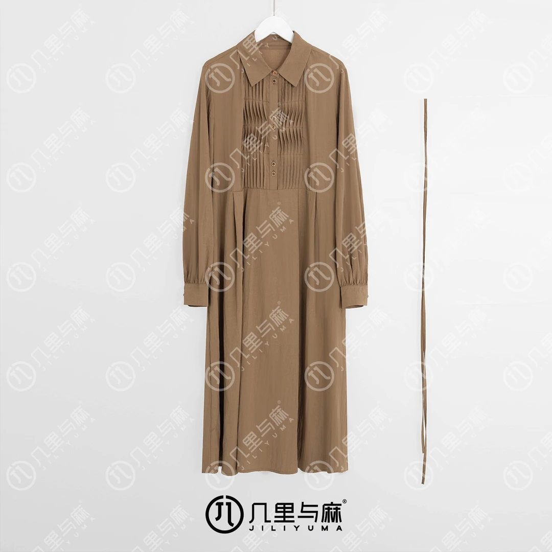 （几里）蒲玉扇-显瘦气质连衣裙 衣长118  胸围 118 1072726