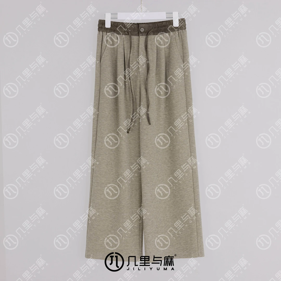（几里）云浅月-时尚复古气质长款春秋休闲裤 裤长100 1080787
