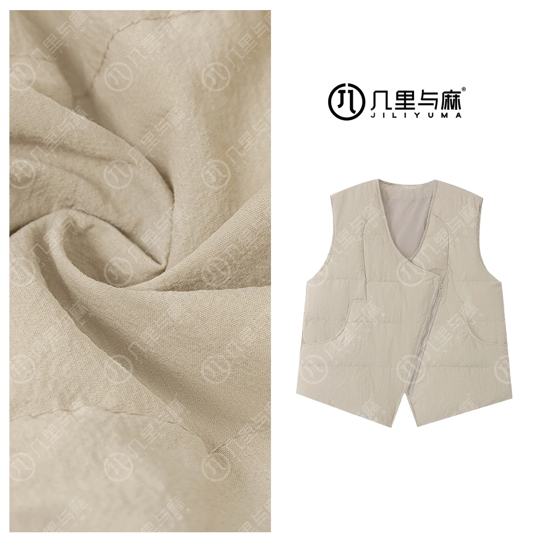 几里与麻【玉暖】百搭无袖羽绒马夹 衣长64 胸围124 1090629