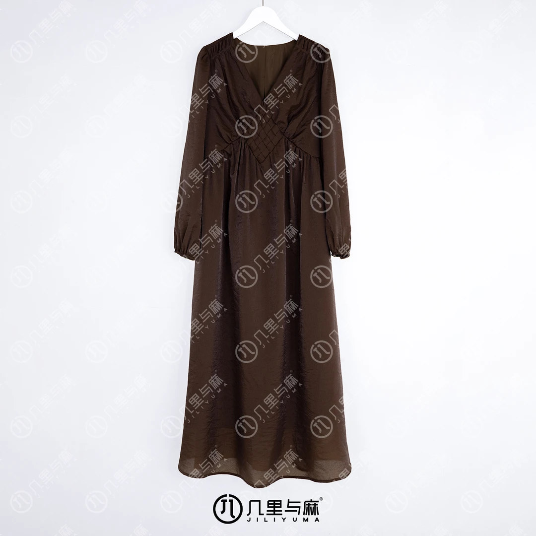 （几里）红磨坊-复古优雅长款连衣裙 裙长110 胸围88 1081790