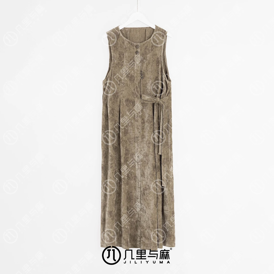 （几里与麻）晚木-气质时尚设计感连衣裙 裙长122 胸围101 1080784