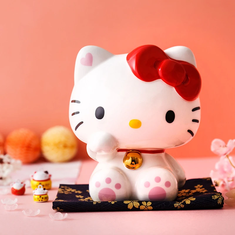 hellokitty储蓄罐创意摆件招财猫存钱罐情人节礼物送女生儿童送礼