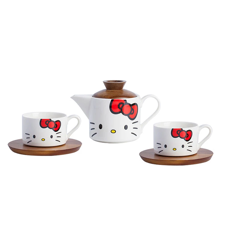 hellokitty陶瓷泡茶壶咖啡杯套装高级感礼盒送闺蜜女朋友生日礼物