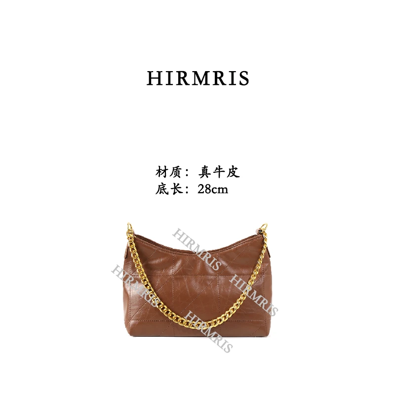 HIRMRIS手工真皮包金扣YZ18-2 腋下hp阳
