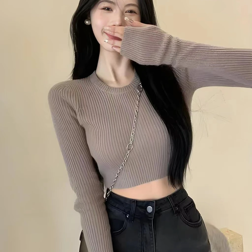 沐沐2024新款辣妹显瘦百搭时尚气质上衣连衣裙包臀裙