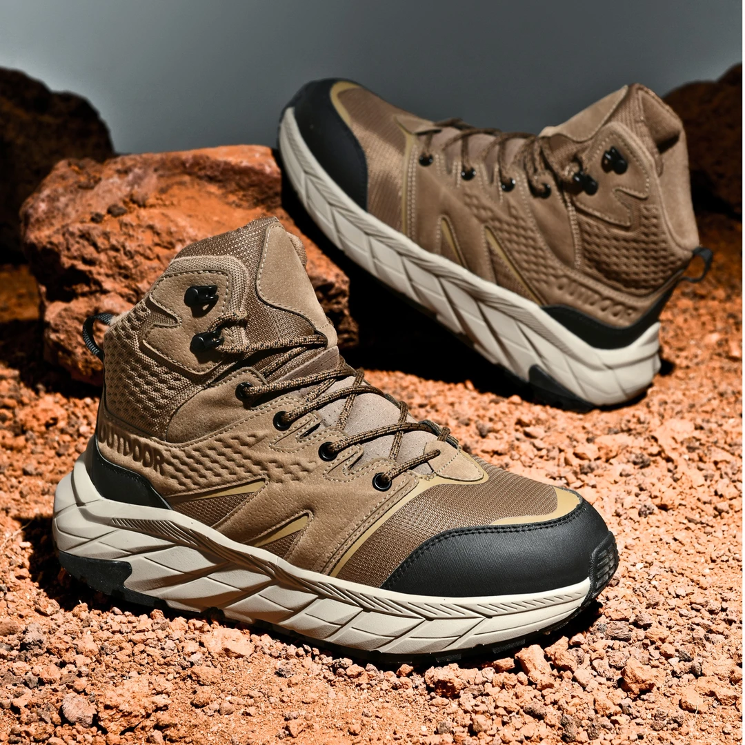 【量货】新款冬季防滑加绒保暖耐磨减震中帮雪地靴G500K-1