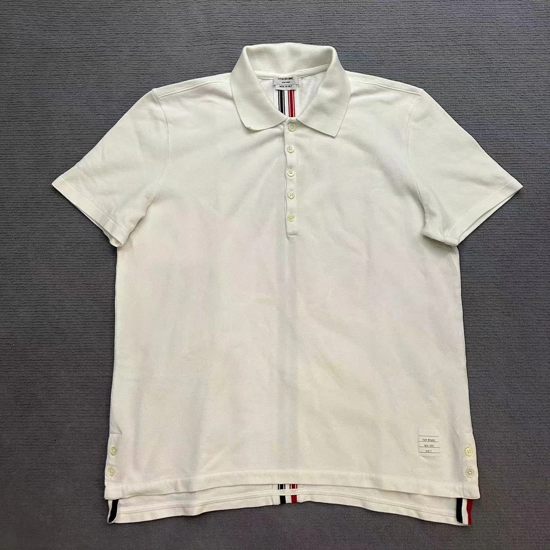 99新/TB汤姆布朗/白色短袖Polo衫/2码