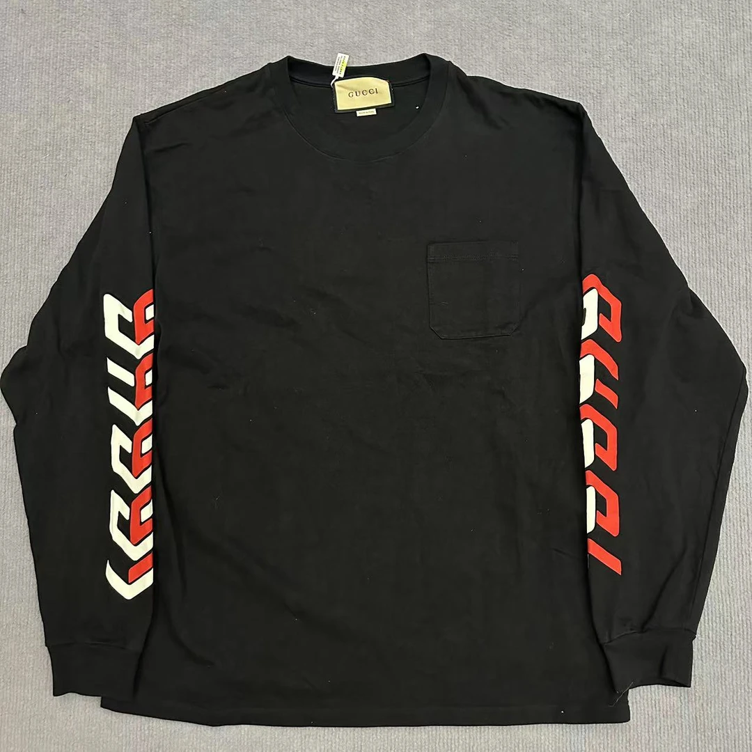 99新/GUCCI古驰/黑色圆领打底T/L码