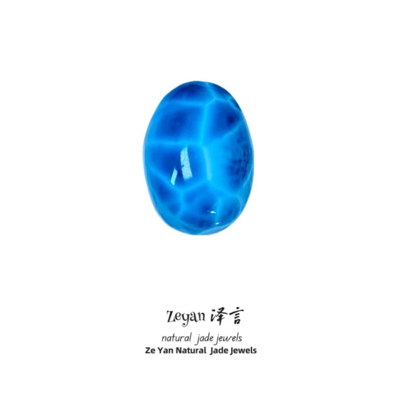 海纹石吊坠多米尼加正宗收藏级的天然珠宝玉化冰种项链颈饰单珠子